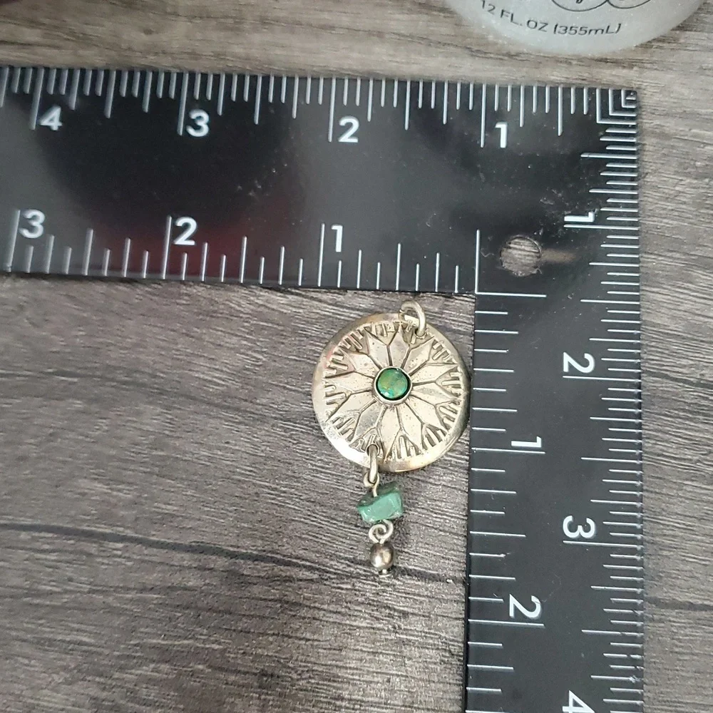 Silver and Turquoise Pendant P322‎